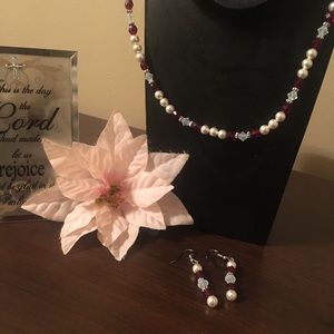 One of a kind handmade Necklace and Earring Set!!